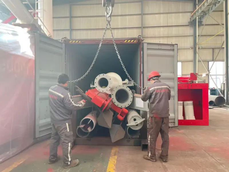 Loading of the JMD350 cutter suction dredger